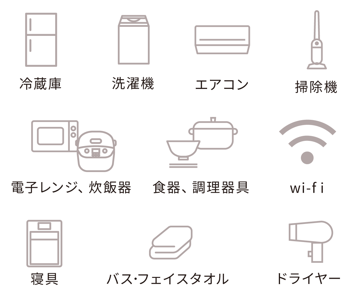 設備・アメニティ